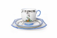 Lot 524 - SHELLEY PART TEA SERVICE transfer decorated...