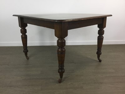 Lot 360 - STAINED WOOD DINING TABLE