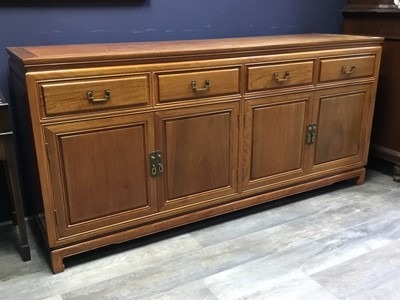 Lot 367 - CHINESE HARDWOOD SIDEBOARD