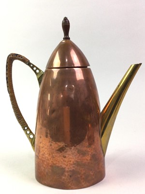 Lot 322 - COPPER PART COFFEE SET