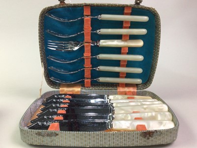 Lot 395 - GROUP OF SILVER PLATED CUTLERY