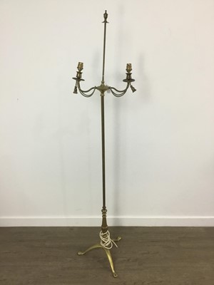 Lot 349 - BRASS FLOOR LAMP