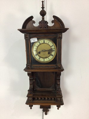 Lot 411 - OAK WALL CLOCK