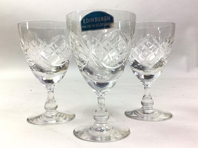 Lot 417 - SET OF SIX EDINBURGH CRYSTAL GLASSES