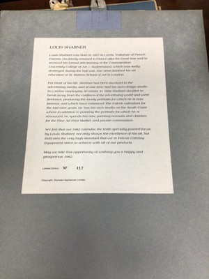 Lot 253 - LOUIS (LOU) SHABNER CALENDER PRINTS