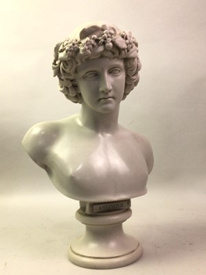 Lot 1501 - AFTER THE ANTIQUE, BUST OF ANTINOUS