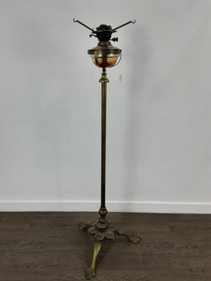 Lot 467 - BRASS FLOOR STANDING LAMP