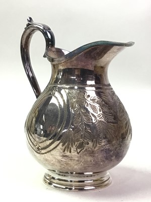 Lot 474 - GROUP OF BRASS AND SILVER PLATED ITEMS