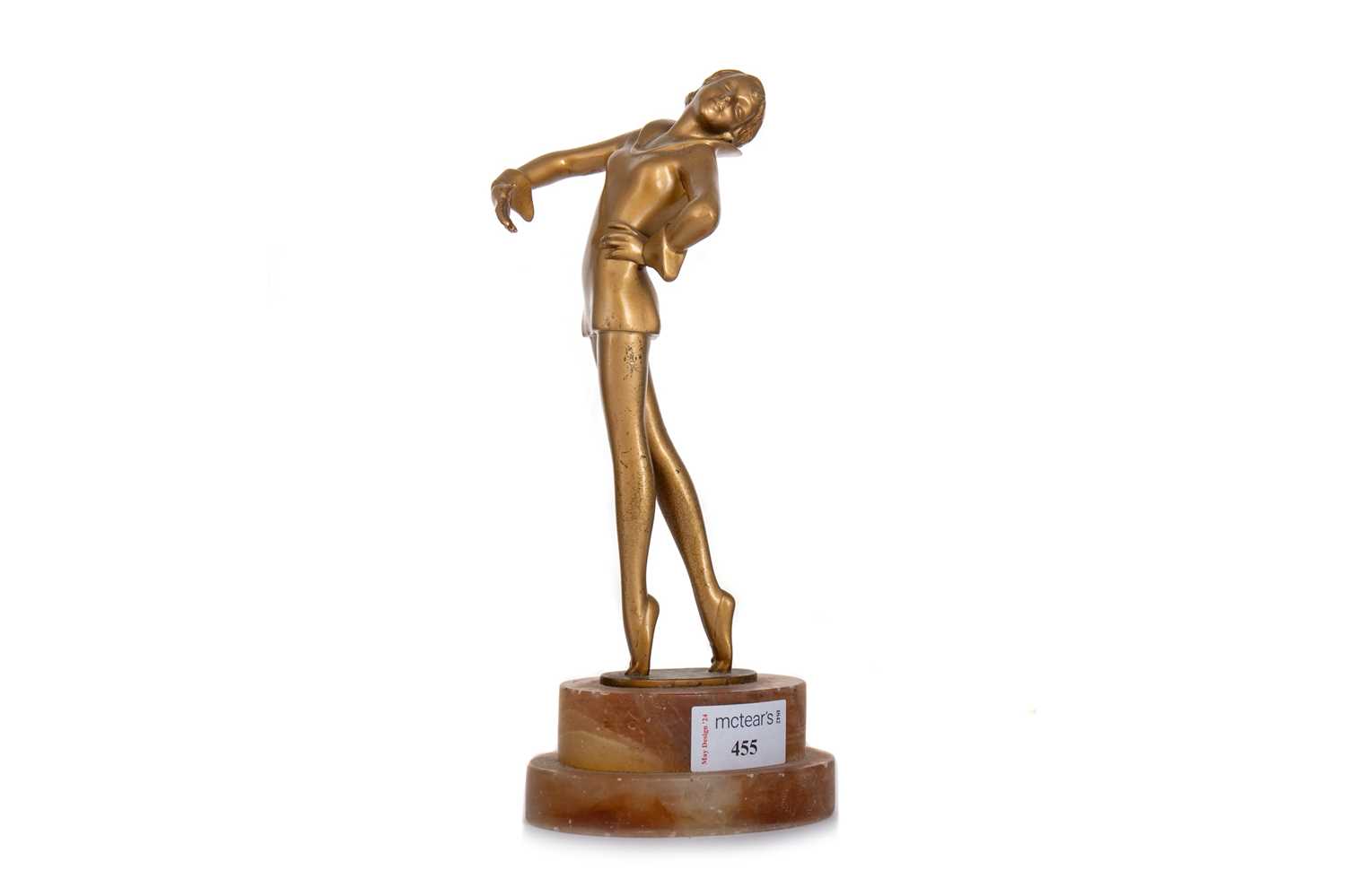 Lot 455 - ART DECO FIGURE OF A BALLERINA