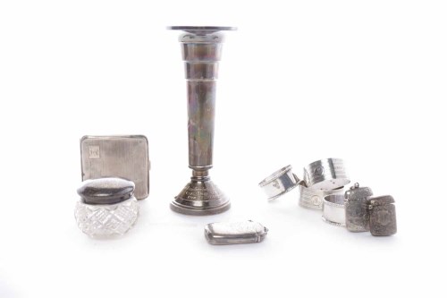 Lot 12 - LOT OF SILVER ITEMS to include a silver...