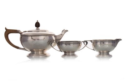 Lot 933 - GEORGE VI SILVER TEA AND COFFEE SERVICE