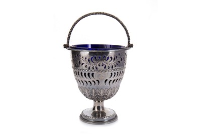 Lot 934 - VICTORIAN SILVER SUGAR BASKET