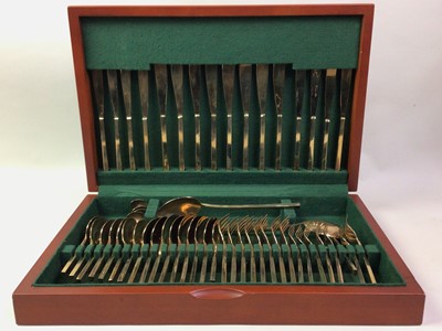 Lot 490 - SILVER PLATED SUITE OF CUTLERY