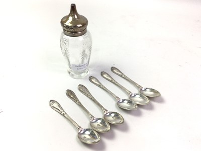 Lot 441 - SIX SILVER TEASPOONS
