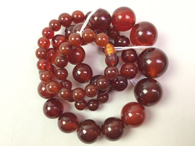 Lot 503 - AMBER NECKLACE