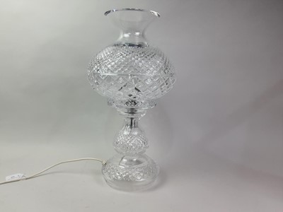 Lot 493 - CRYSTAL TABLE LAMP