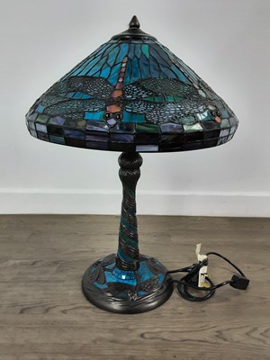 Lot 1510 - TIFFANY STYLE TABLE LAMP