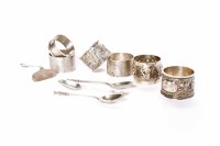 Lot 28 - COLLECTION OF SILVER TABLEWARE including an...