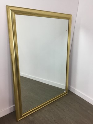 Lot 533 - MODERN GILT FRAME WALL MIRROR