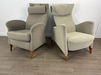 Lot 538 - FOUR MODERN ARMCHAIRS