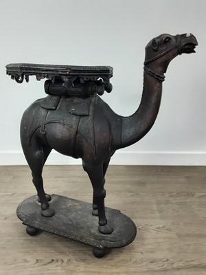 Lot 548 - MIDDLE EASTERN CARVED WOOD TABLE