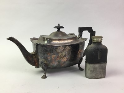 Lot 644 - GROUP OF SILVER PLATED AND BRASS ITEMS