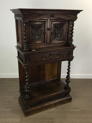 Lot 673 - LATE VICTORIAN COURT TYPE CABINET