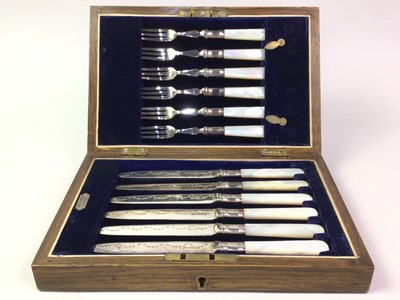 Lot 30 - SUITE OF SILVER PLATED CUTLERY