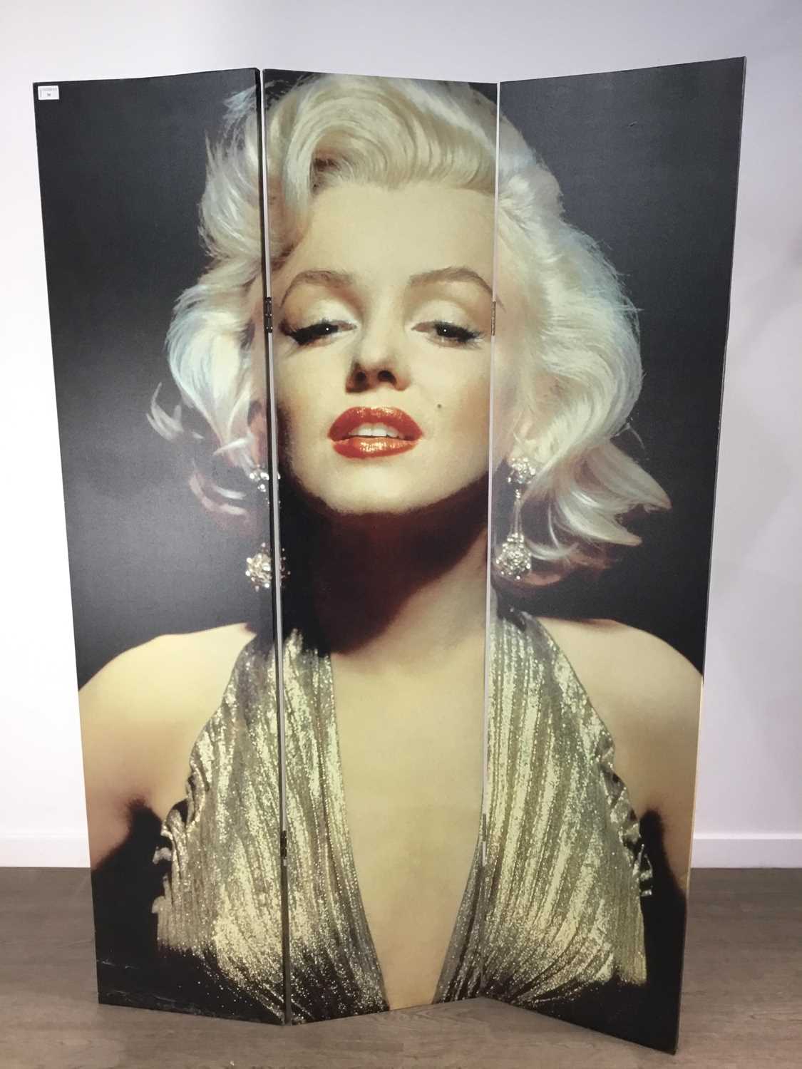 Lot 39 - MARILYN MONROE FOLDING SCREEN