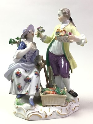 Lot 718 - MEISSEN FIGURE GROUP