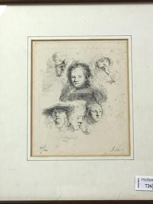 Lot 726 - ETCHING AFTER REMBRANT