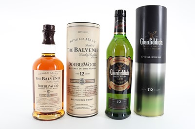 Lot 227 - BALVENIE 12 YEAR OLD DOUBLEWOOD AND GLENFIDDICH 12 YEAR OLD SPECIAL RESERVE