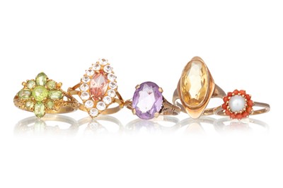 Lot 503 - COLLECTION OF DRESS RINGS