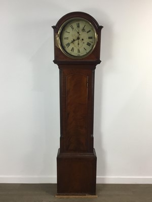 Lot 150 - MAHOGANY GEORGE IV GRANDFATHER CLOCK