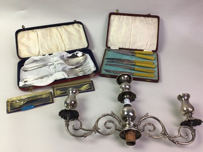 Lot 91 - GROUP OF SILVER AND SILVER PLATED ITEMS