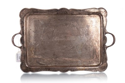 Lot 976 - GEORGE V SILVER TRAY