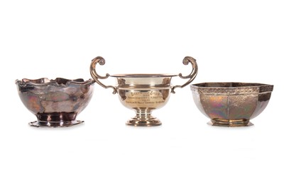 Lot 980 - GEORGE V SILVER FOOTED BOWL