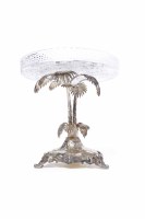 Lot 74 - VICTORIAN SILVER PLATED TABLE COMPORT with a...