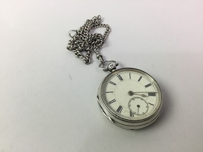 Lot 119 - TWO SILVER OPEN FACE POCKET WATCHES