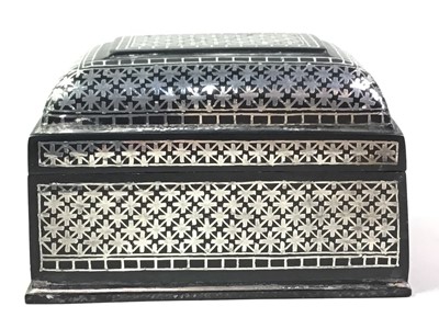 Lot 122 - TWO WHITE METAL AND YELLOW CASKETS