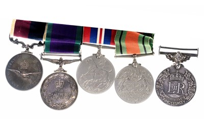 Lot 40 - MEDAL GROUP OF FIVE,  EAMON J. MOORE R.A.F.