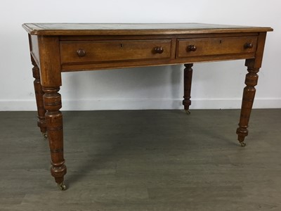 Lot 1306 - VICTORIAN OAK DESK