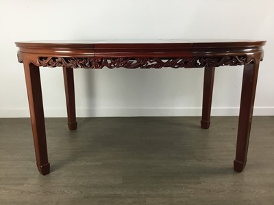 Lot 146 - CHINESE CIRCULAR HARDWOOD DINING TABLE