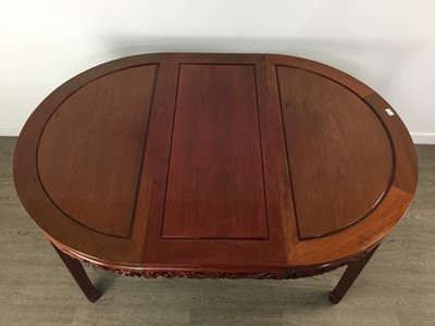 Lot 146 - CHINESE CIRCULAR HARDWOOD DINING TABLE