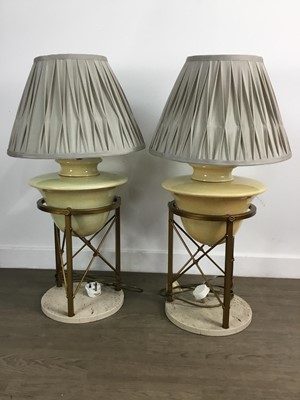 Lot 228 - SET OF THREE ART DECO STYLE LAMPS