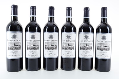 Lot 229 - 6 BOTTLES OF CLOS DU CLOCHER POMEROL 2010