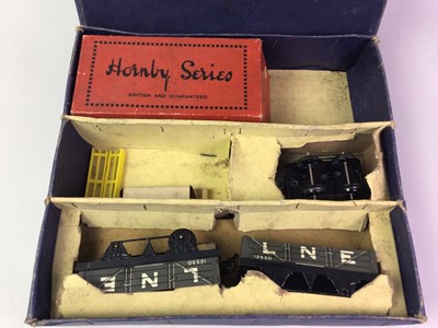 Lot 267 - HORNBY O GAUGE CLOCKWORK M1 GOODS SET