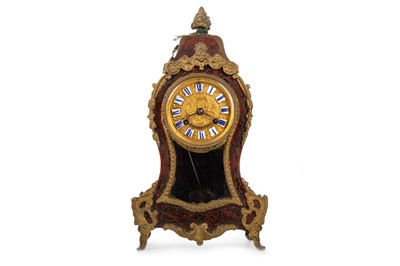 Lot 977 - FRENCH BOULLE MANTLE CLOCK