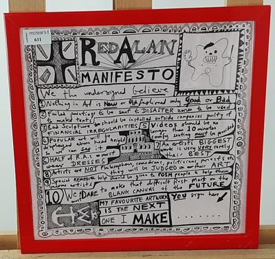 Lot 611 - GRAYSON PERRY RA (BRITISH b. 1960), RED ALAN MANIFESTO