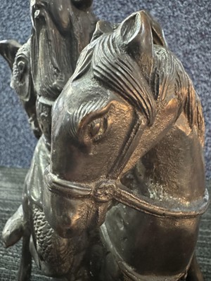 Lot 1299 - CHINESE BRONZE FIGURE OF GUAN YU